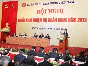 Thủ tướng Nguyễn Tấn Dũng dự Hội nghị triển khai nhiệm vụ ngành Ngân hàng - ảnh 1